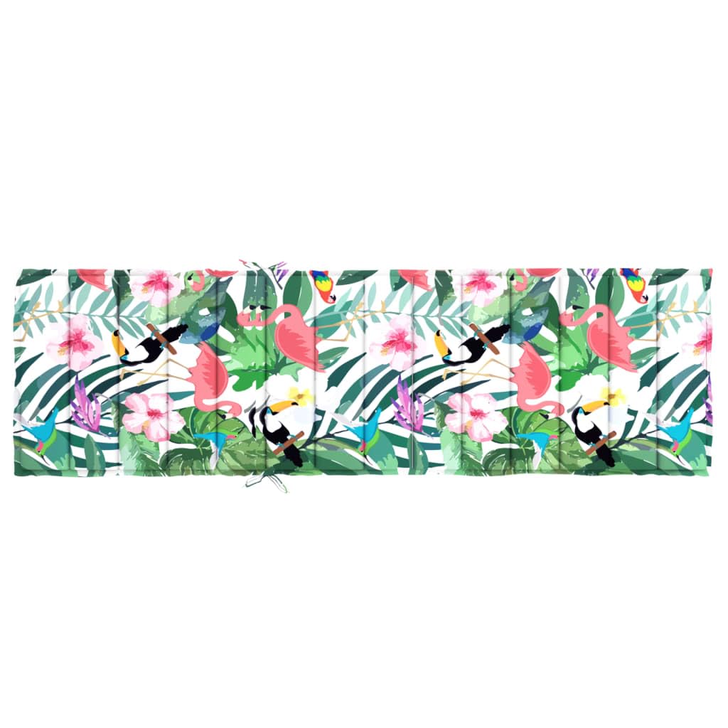 vidaXL Coussin de Chaise Longue Matelas de Bain de Soleil Anti-Glissement Tissu Oxford Multicolore