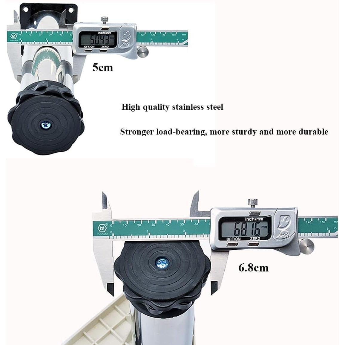 Soporte Lavadora función antivibración Base Lavadora Frenos Ajustables, Ajustable en tamaño, para lavadoras y secadoras apiladas de 42-69 cm, Carga de 400 kg,12 Legs-28cm-32cm