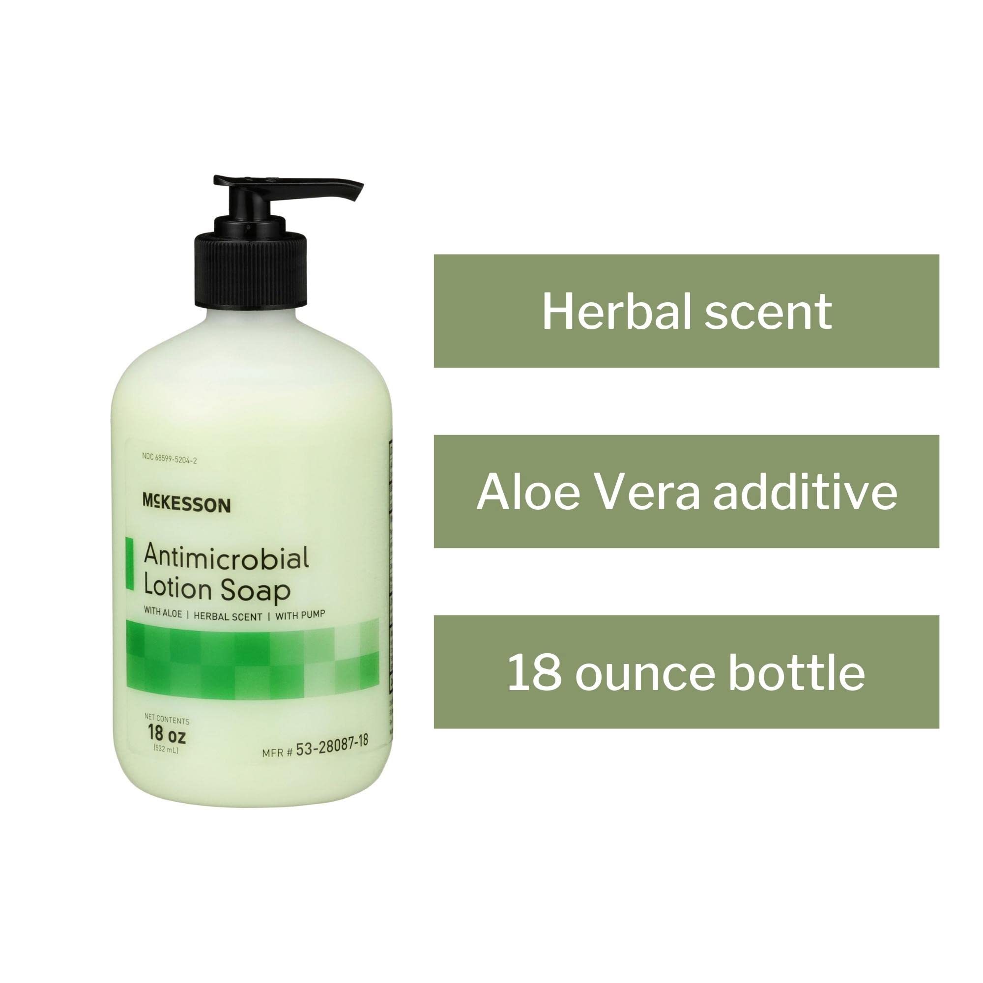 Amazon.com: McKesson Antimicrobial Lotion Hand Soap with Aloe, 18