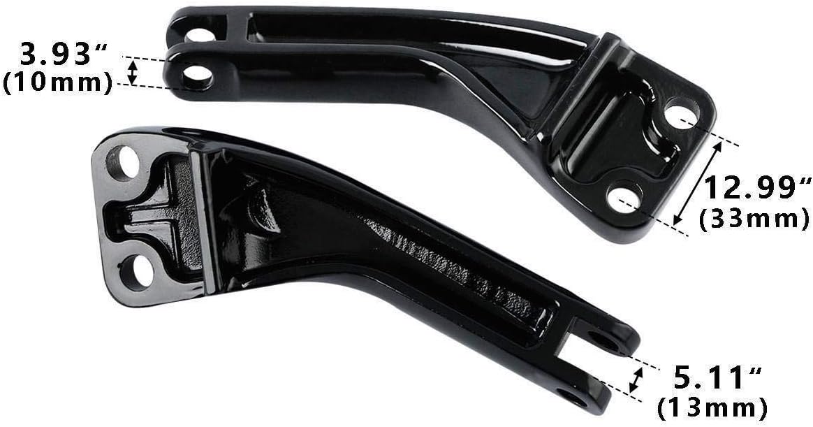 TCMT Passenger Foot Peg Mounting Brackets Mount Kit Fits For Harley Dyna Wide Glide 06-17