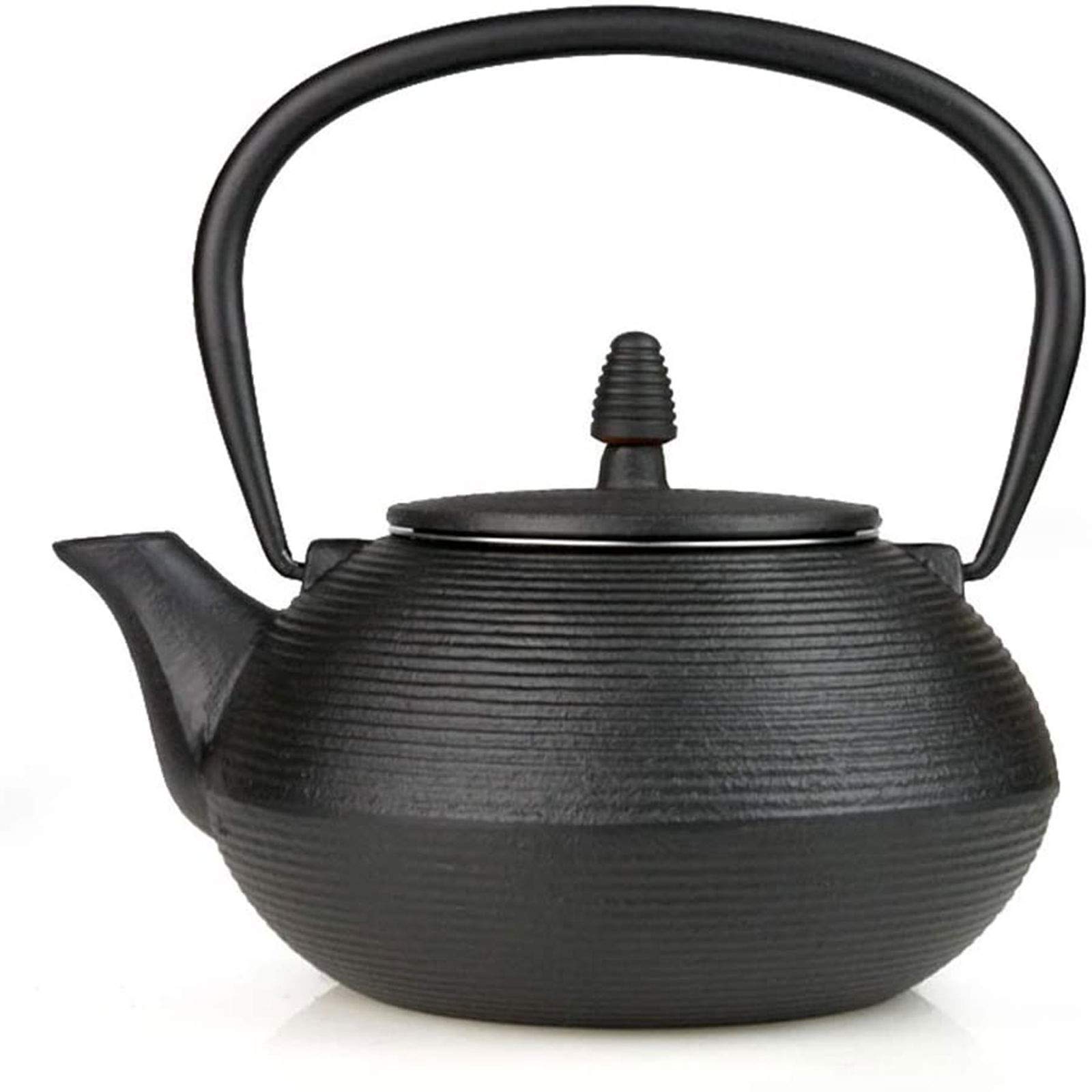 900 Ml Giapponese Tetsubin tè Bollitore Teiera in Ghisa con Infusore/Filtro in Acciaio Inox, per Foglia Sciolto tè E Tabuli da tè, Nero