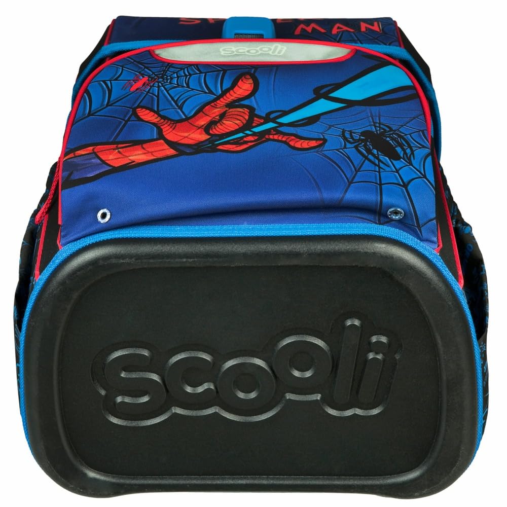 Scooli Schulranzen 1.Klasse Jungen EasyStart Schulranzen-Set "geeignet für Spiderman-Fans" (12tlg. mit Sporttasche, Brotdose, Trinkflasche, Stifteköcher, passend Geldbörse, Platzdeckchen, Schultüte)