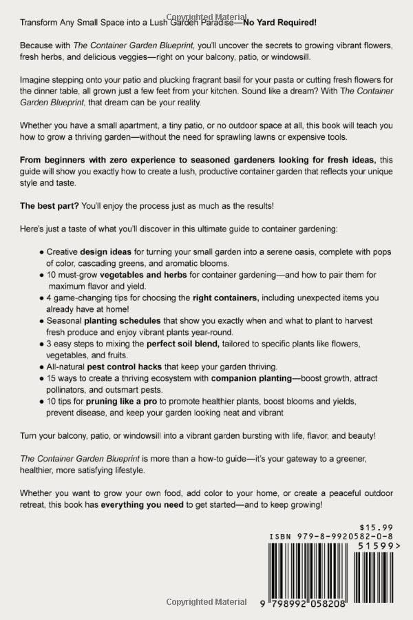 The Container Garden Blueprint: Easy Steps to Lush, Small-Space Gardening image 3