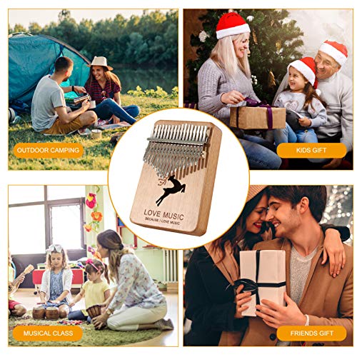 pedkit 17Keys Portable Thumb Piano Beginner Instrument Kalimba Finger Piano Mbira Pequenos brinquedo