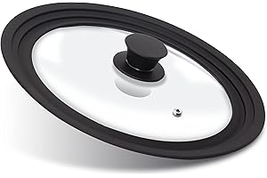 Anaeat 锅盖:万能硅胶锅盖,适用于各种尺寸的平底锅