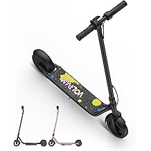 Patinete el&eacute;ctrico para ni&ntilde;os de 6 a 12 a&ntilde;os, pantalla LED, 3 velocidades, motor de 250 W, autonom&iacute;a m&aacute;xima de 10 millas, velocidad m&aacute;xima de 9 Mph, neum&aacute;ticos de 6,5''