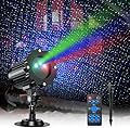Christmas Projector Lights Outdoor, Outdoor Garden Firefly Lights, Red Green Blue Laser Landscape Stars Light with Remote Timer Waterproof, Christmas Decorations for Party Garden Christmas Holiday