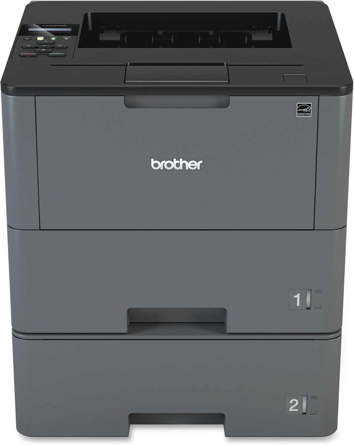 Brother Monochrome Laser Printer, HL-L6200DWT, Duplex Printing, Mobile Printing, Dual Paper Trays, Wireless Networking, Amazon Dash Replenishment Ready