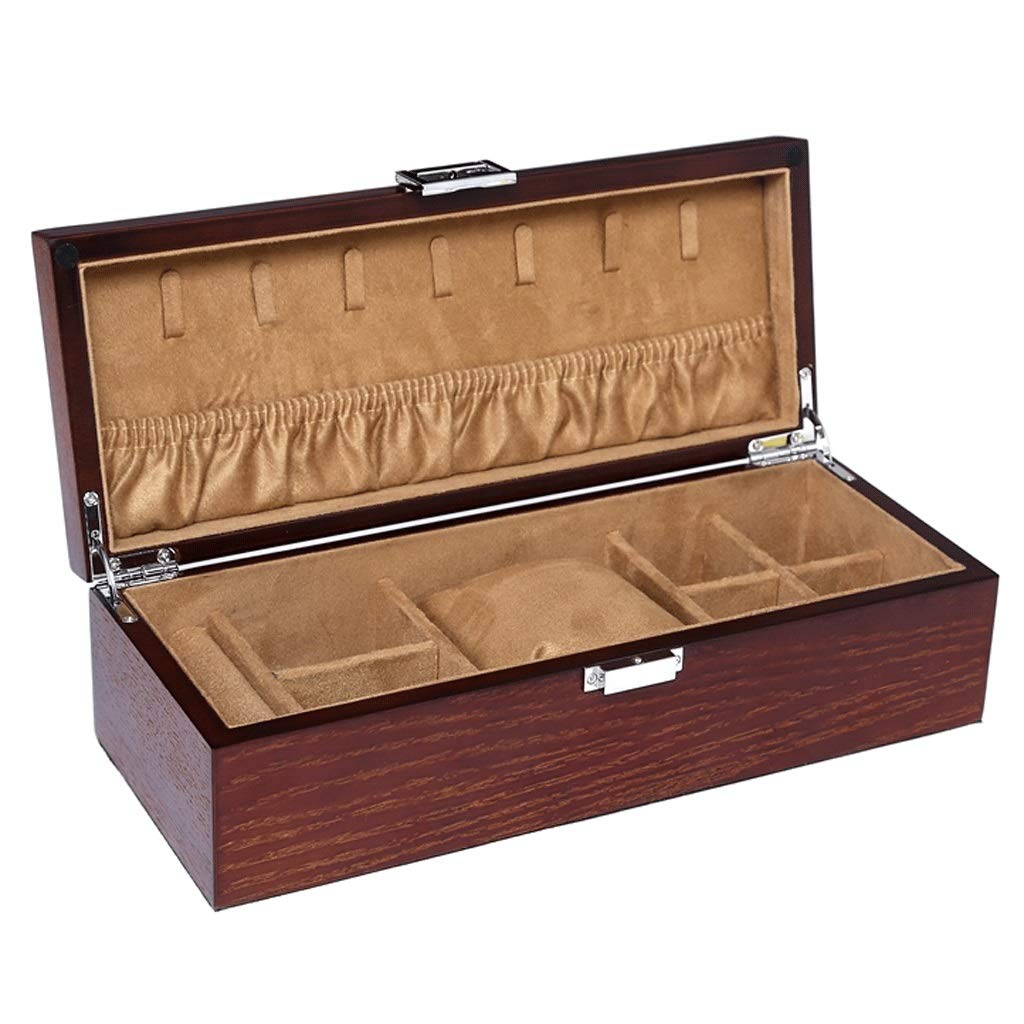 Boîte à bijoux présentoir en bois pour montre et rangement de bijoux