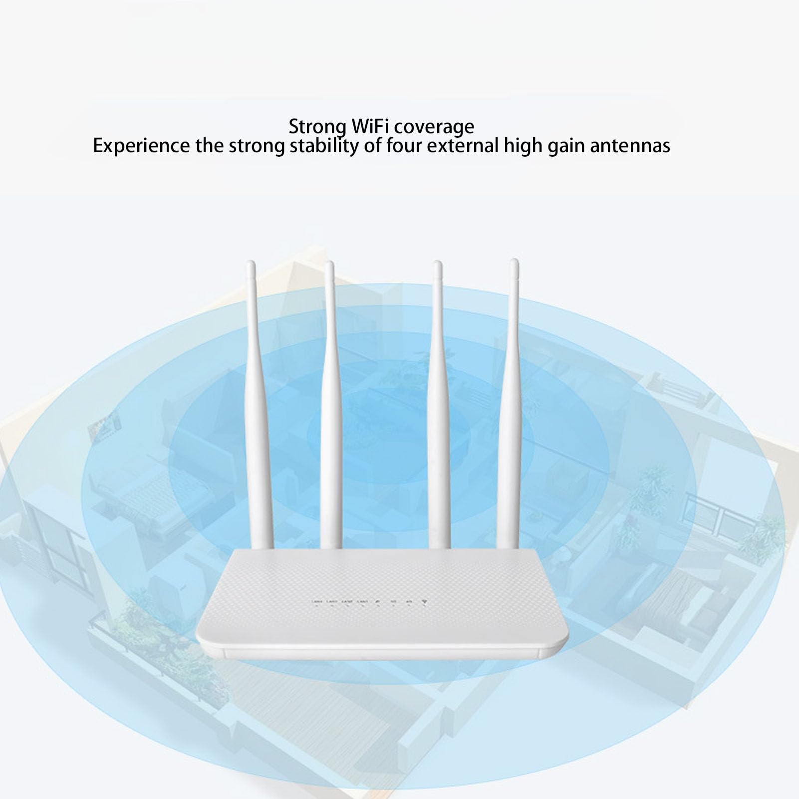 Modem Router 4G LTE, Router Hotspot Mobile Sbloccato con Slot per Scheda SIM e 4 Antenne per L'area Asiatica (Spina europea)