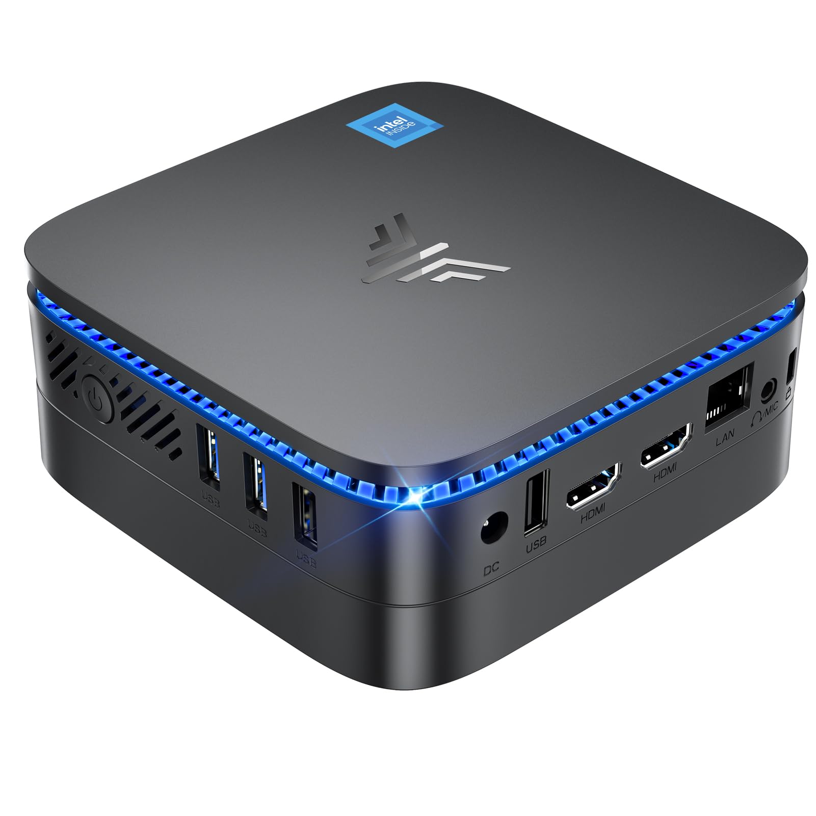 KAMRUI AK1PLUS Mini PC Computer, 12th Alder Lake- N95 up to 3.4 GH, 16GB RAM 512GB M.2 SSD, Mini Desktop Computer, Support 2.5" SSD (up to 2TB), WiFi, BT, 4K, HTPC for Business, Home, Office