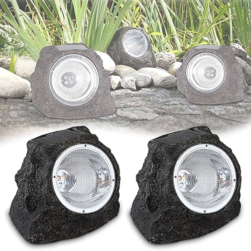 bmf-versand® Solarlampen für außen Garten 2 Stück Set - Solar...