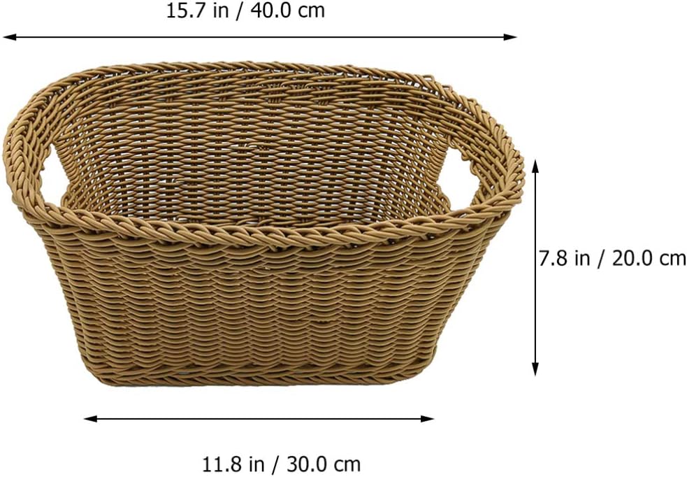 1 Rattan Storage Basket Pc Wicker Dirty Clothes Storage Basket Woven Laundry Hamper Seagrass Laundry Hamper (Coffee)