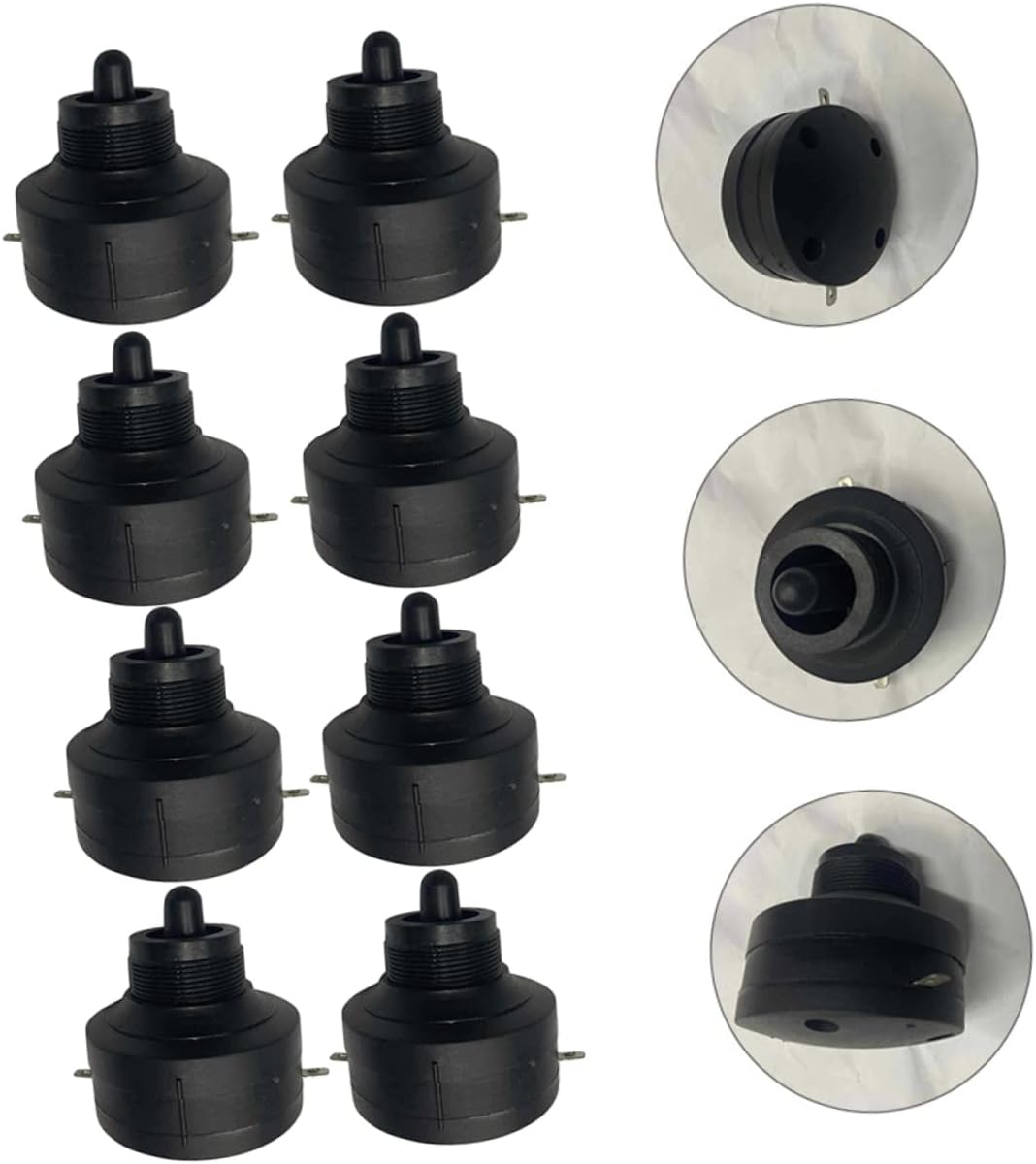 LIFKOME 8 Pcs Car Tweeter Horn Plastic Piezoelectric Audio Adapter