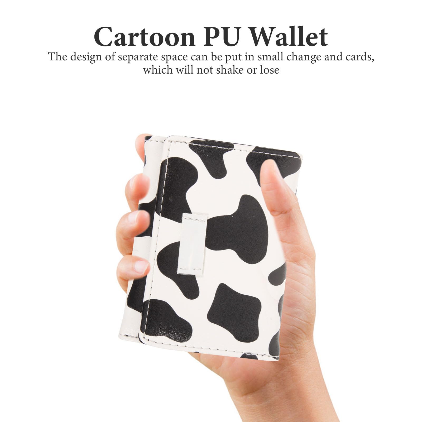 Yardwe Portafoglio Donna Pu Fashion Wallet Mini Scomparti | Festa Estiva, Portamonete Compatto per Vacanze e Viaggio, Stile All-match per Donne