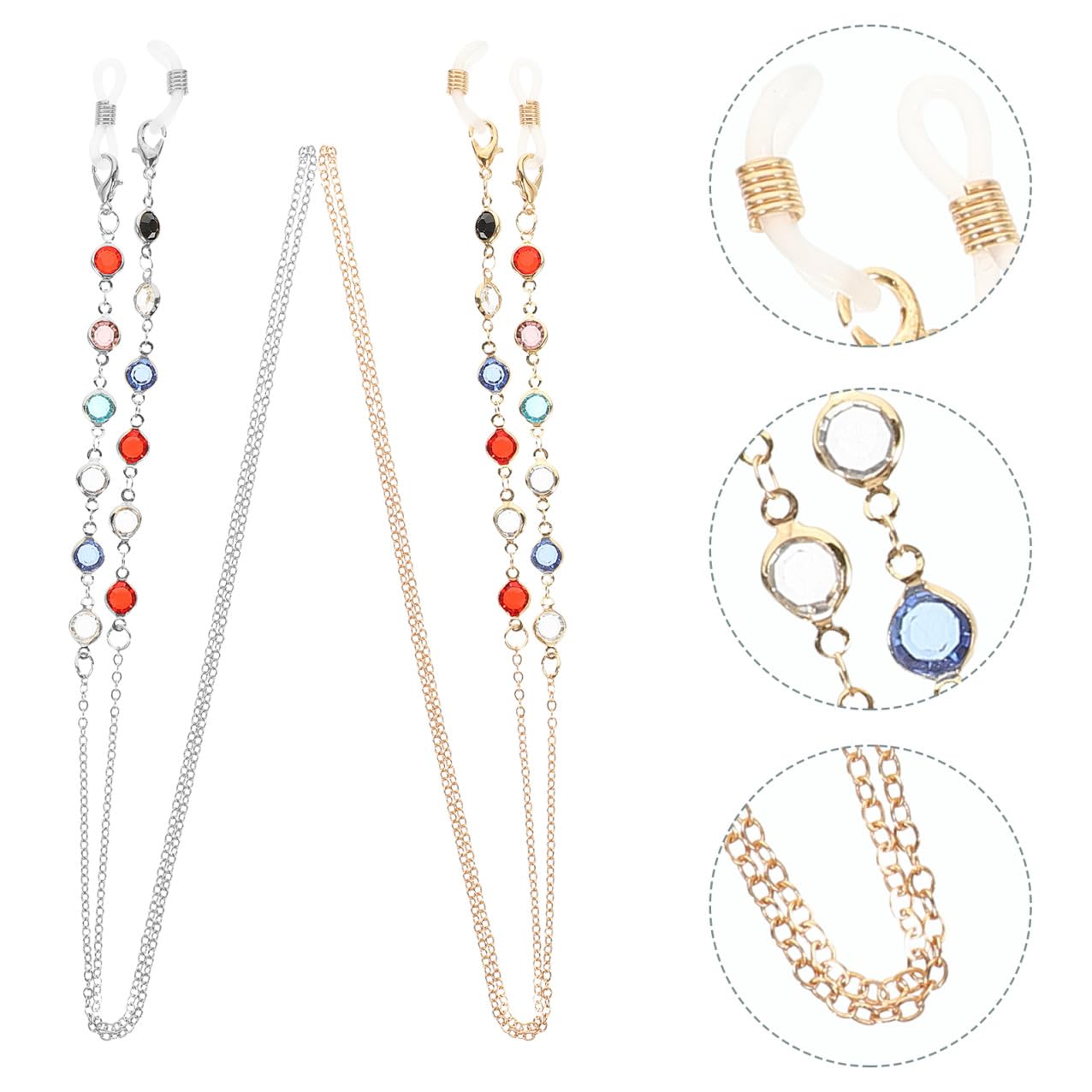 FOMIYES Corda Per Occhiali Catenella Per Occhiali Appesa Collo Occhiali Da Sole Catena Di Occhiali Catena Per Occhiali Accessori Collana Maschera Metallo