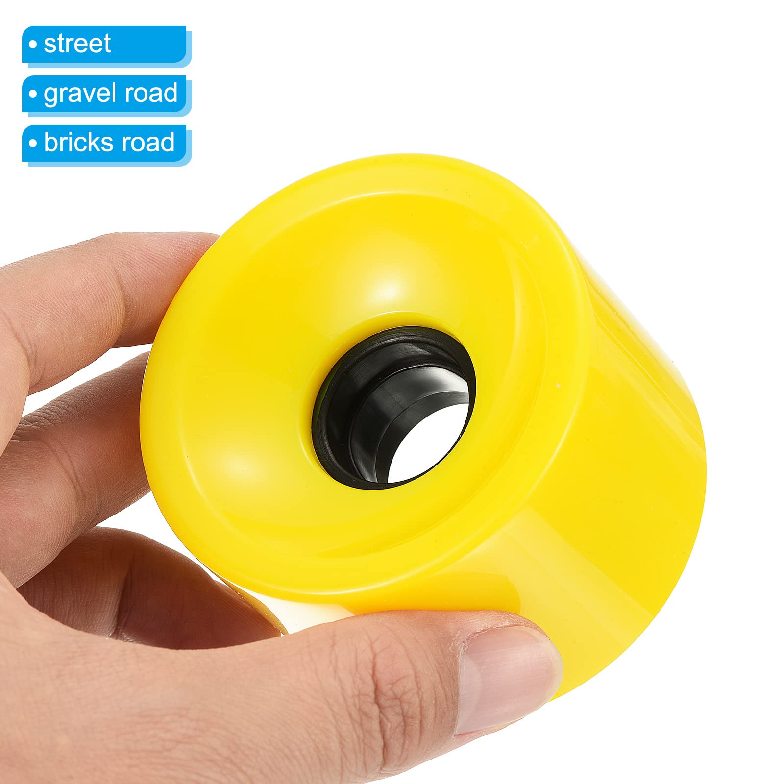 PATIKIL Rueda Longboard 78A suave, ruedas Cruiser Street Wheels para monopatines, ruedas de repuesto de poliuretano