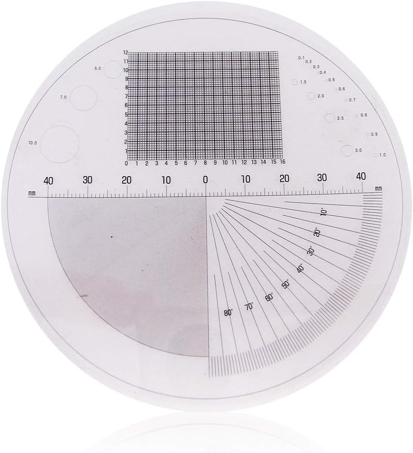 3R Measuring Scale Sheet for Magnifying Glass and Microscope 【Scale Sheet Only】 - 1 Pack