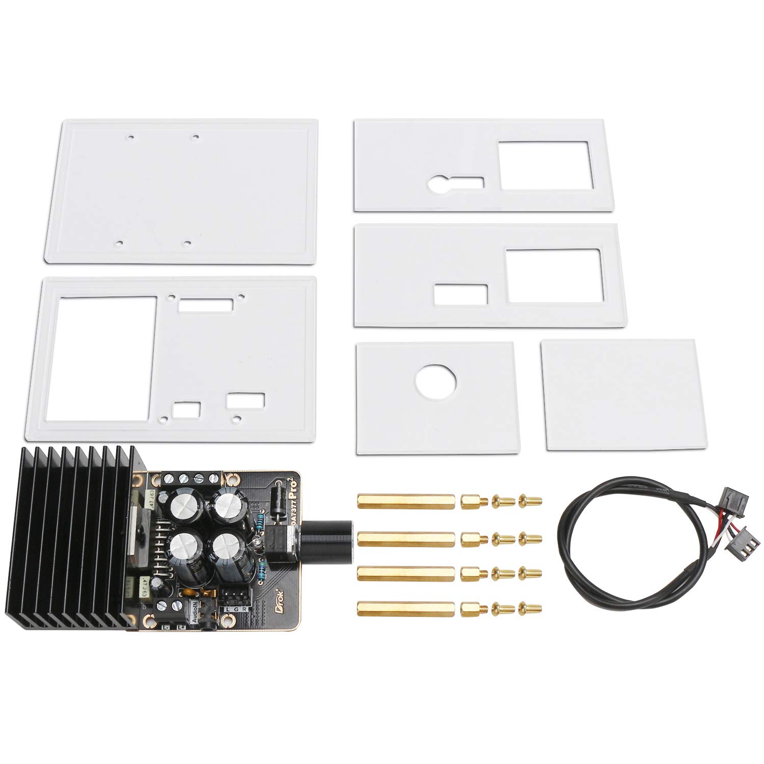 DROK TDA7377 Amplifier Module kit components