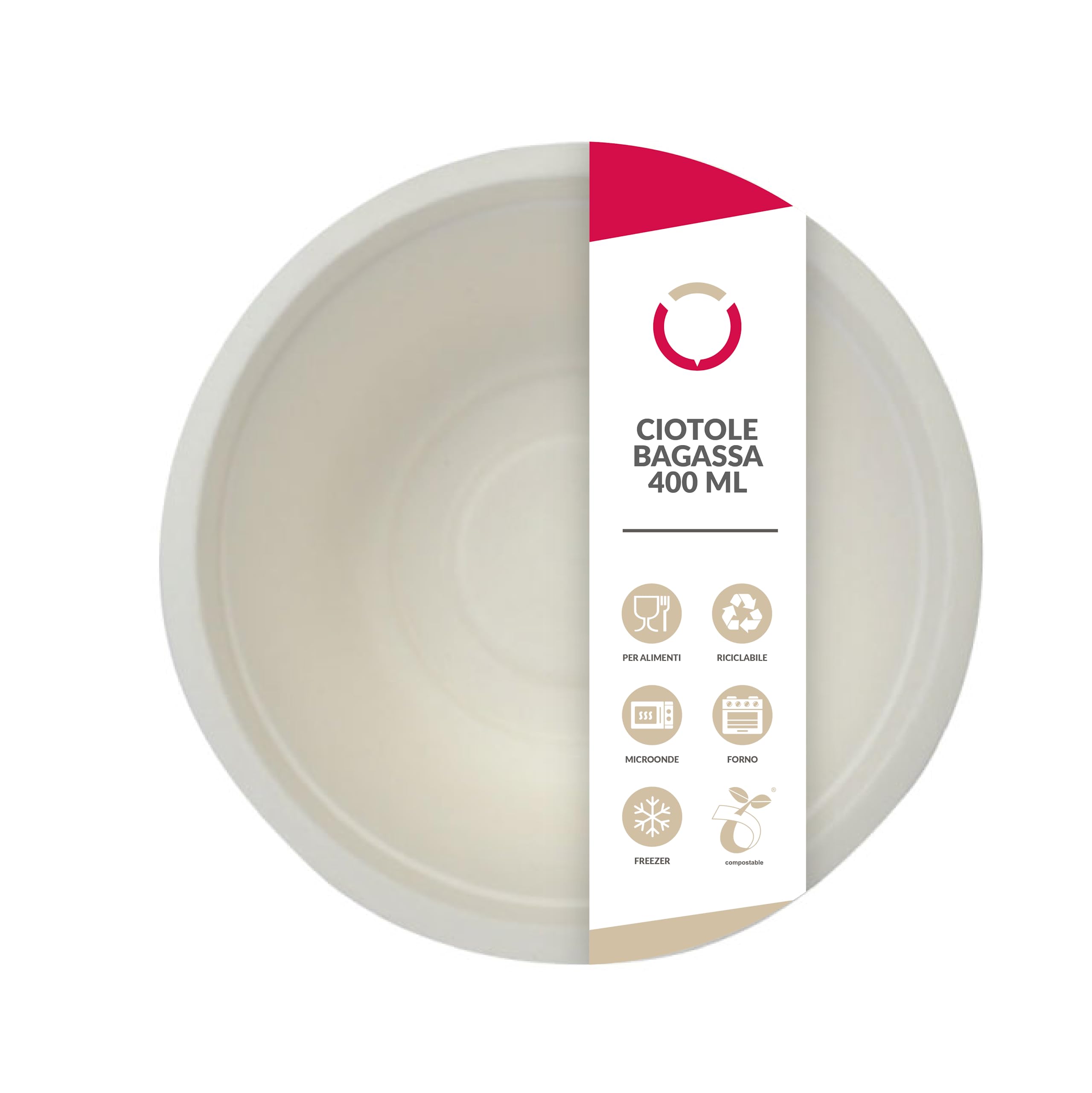 1000 Ciotole in carta bagassa 400 ML alta qualità usa e getta monouso piatto fondo ciotola polpa di cellulosa biodegradabili compostabili riciclabili bio bianco canna da zucchero