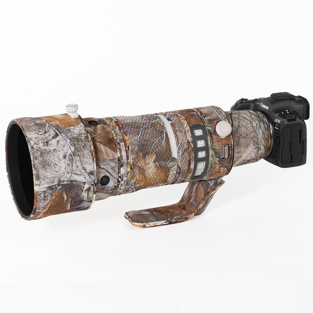 CHASING BIRDS Capa protectora impermeable de camuflaje para Canon RF 100-300 mm F2.8 L IS USM (camuflaje bosque, con extensor RF 1.4X y 2X)
