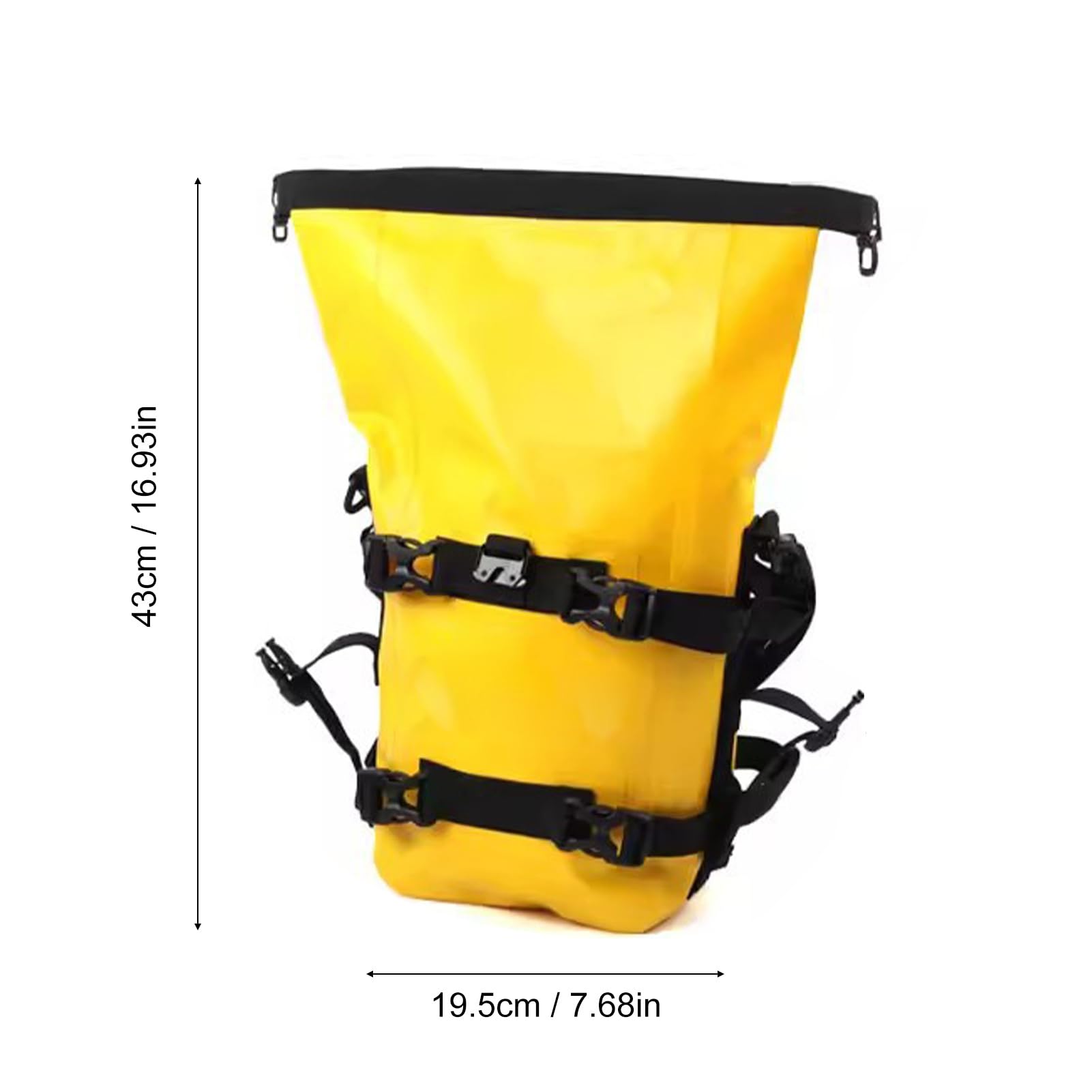 Wodoodporna Torba Motocyklowa na ę 8L TPU do Przechowywania (YELLOW)