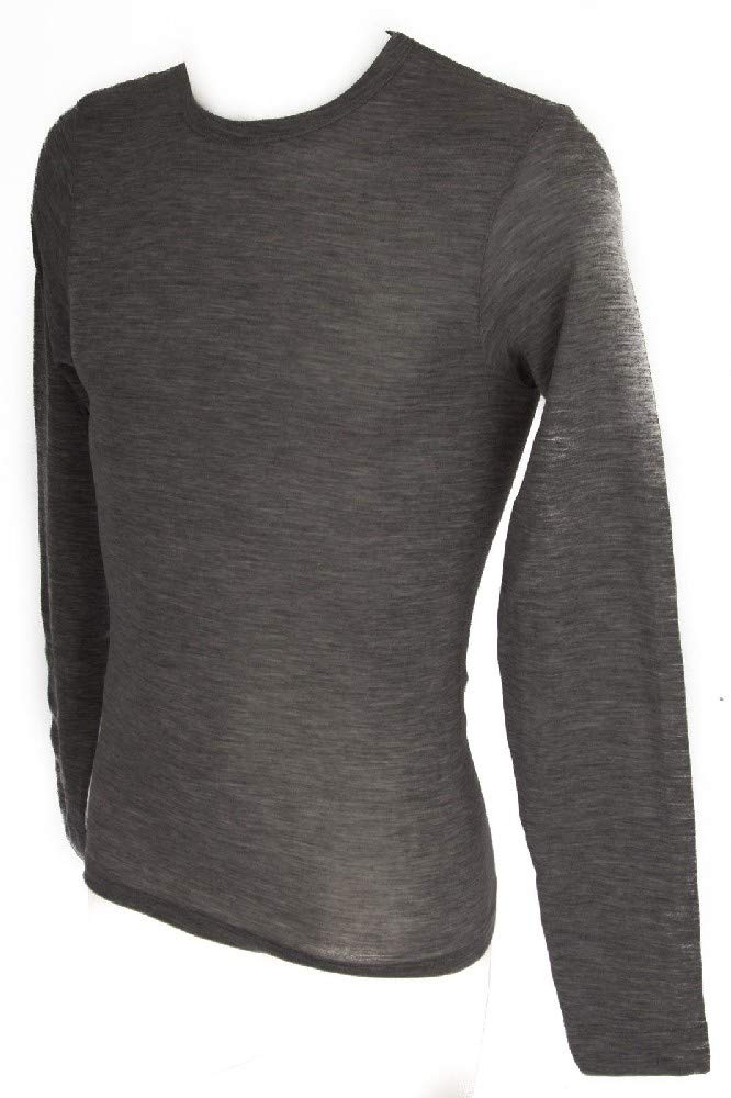 RAGNO Maglia Intima Uomo Camiciola Canottiera Girocollo Manica Lunga Wool & Silk WSK Articolo 60159Q Lana e Seta