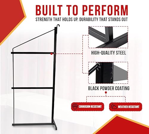 Miniatura 2 de Mytee Products Paquete de 2 estantes de contenedores de envío de 3 niveles con 18 pulgadas de profundidad x 60 pulgadas de alto, soportes de estante