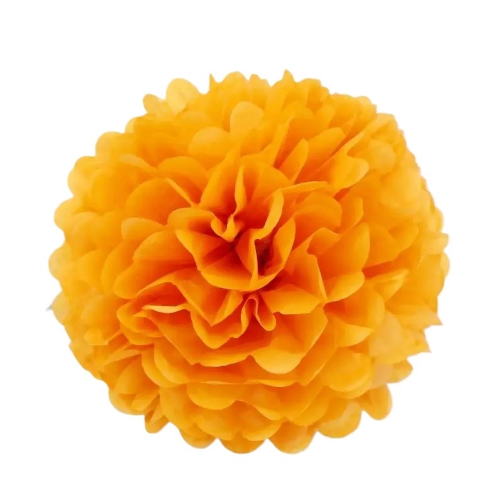 Paper Pompom 5pcs 10/15/20/25/30/35CM Paper Pom Poms for Wedding Ball Pompoms Birthday Party Supplies Home Decoration for Party(Orange,35cm)