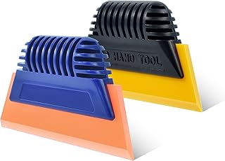 Small Squeegee Window Tint Rubber Squeegee, Non-Slip Handy Tint Squeegee PPF Squeegee for Auto Window Tinting Car Windshield, Household Shower Squeegee,Mirror,Glass Door Window Cleaning - 2PCS