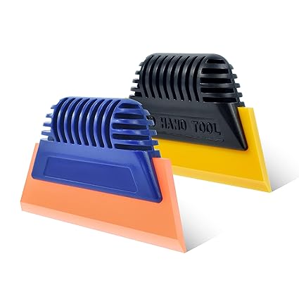 REEVAA 2Pcs Handy TPU Rubber Squeegee
