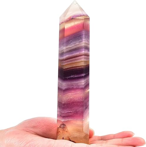 Miniatura 2 de Obelisco de cristal, fluorita violeta 2.2-2.9lbs