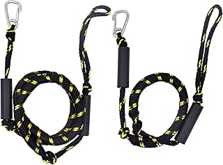 Acelane Bungee Dock Lines for Boats Dock Rope Mooring Lines Kayak Docking Ropes Boat Dock Accessories for Marine PWC, Kaya...