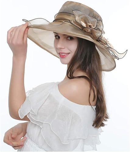 Miniatura 4 de seven wolves Sombrero de sol de verano para mujer con protección UV, sombreros de ala ancha plegable