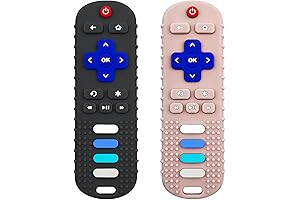 ROBBEAR Funny Baby Toys for 3-18 Months: Remote Control Teethers that Soothe and Entertain