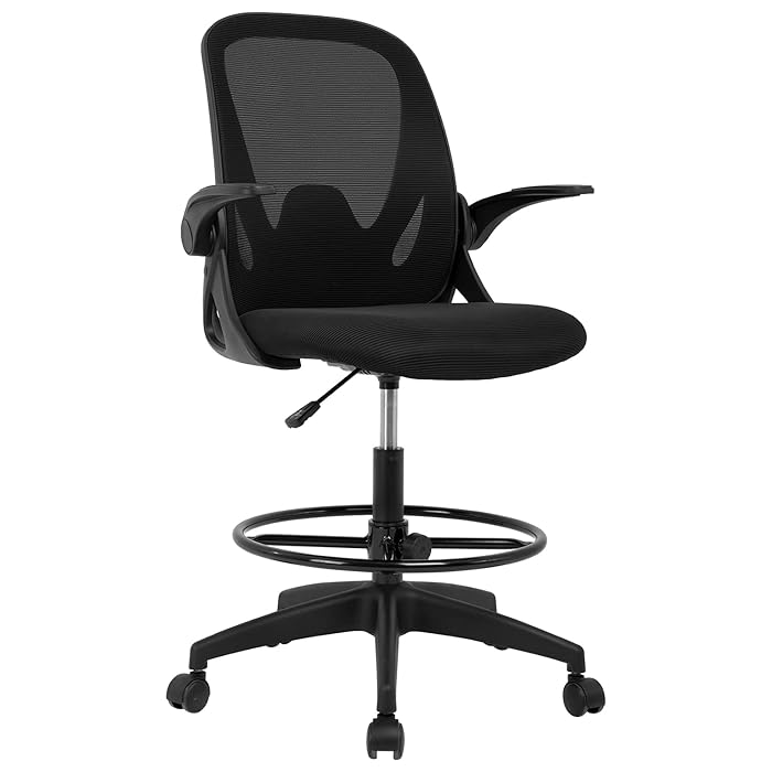 Buy Office Chair Desk Chair Computer Chair with Lumbar Support Flip up