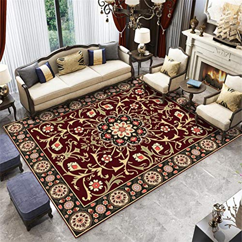 QIAOH Tapis Salon Moderne 60x90CM, Descente De Lit Chambre, Tapis Antidérapant Simple Tapis Sol Simple Et Élégant Anti Derapant Tapis Cover