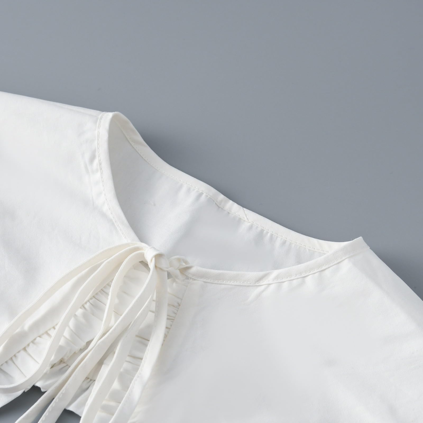 2 piezas desmontables con cuello falso, media camisa, cuello con volantes, cuello falso, cuello de vestido