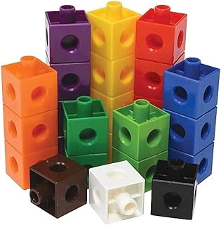 Plastic Building Blocks 100 Pieces - Multi Color