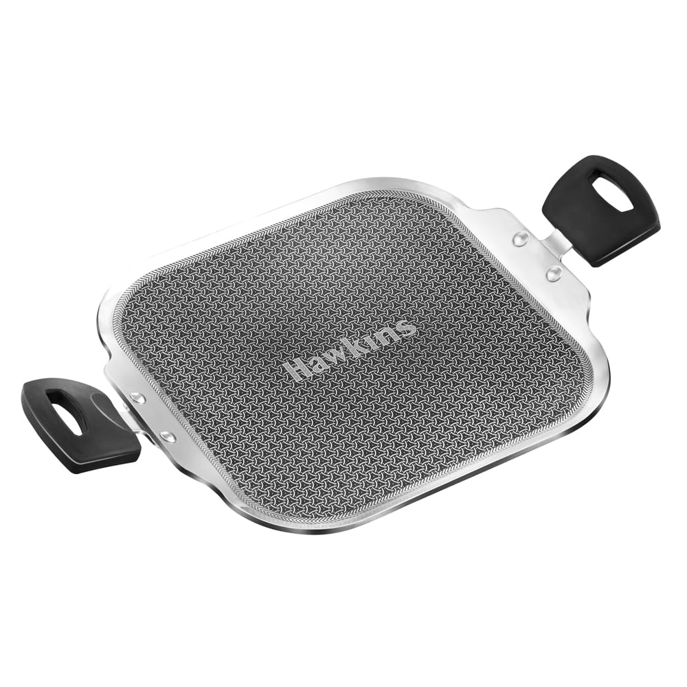 Hawkins 26 cm Triply with Shielded Nonstick Square Tava | Induction & Gas Compatible | Metal Spatula Safe | Durable Nonstick | 2 Year Guarantee | Silver (NSST26)-image-36