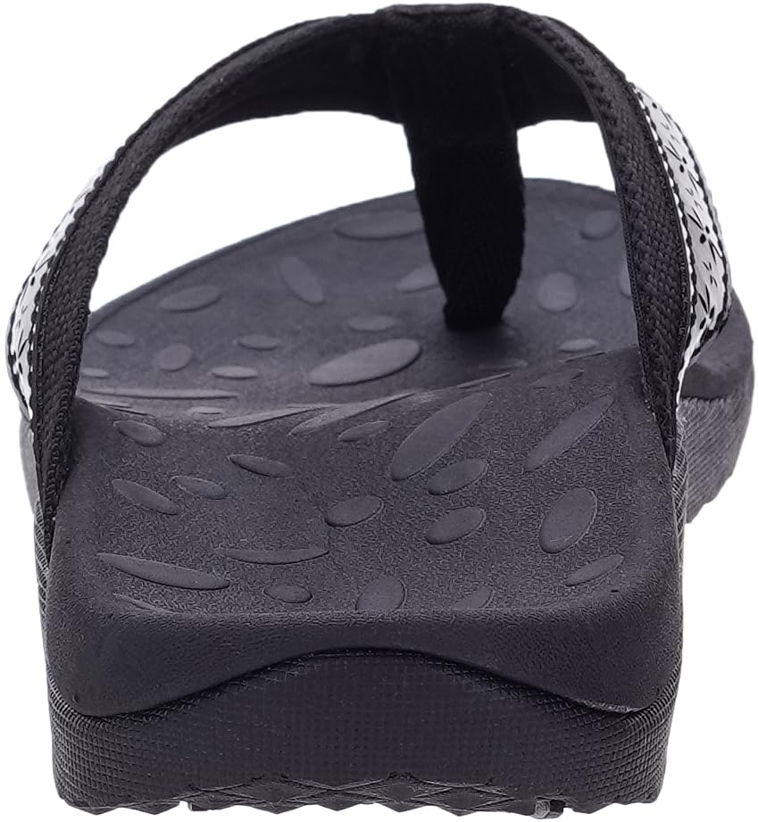 Image of Joomra Women's Flip Flops Arch Support Orthotic Thong Sandals | Plantar Fasciitis Relief, Supportive Sole, Vegan Leather Upper, Soft Toe Post, Comfortable Beach Pool Daily Use