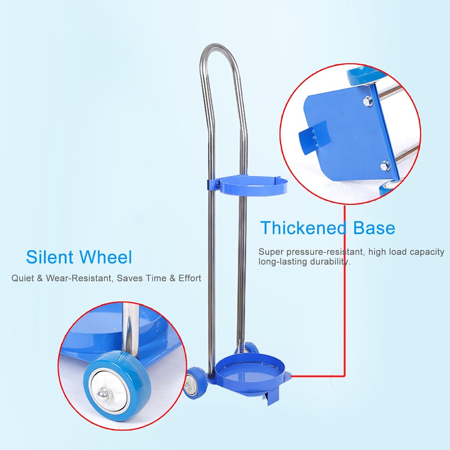 ボンベ運搬車 KS-O (7m3-1本用 ) 酸素ボンベカート 固定ガスボンベ棚 医療