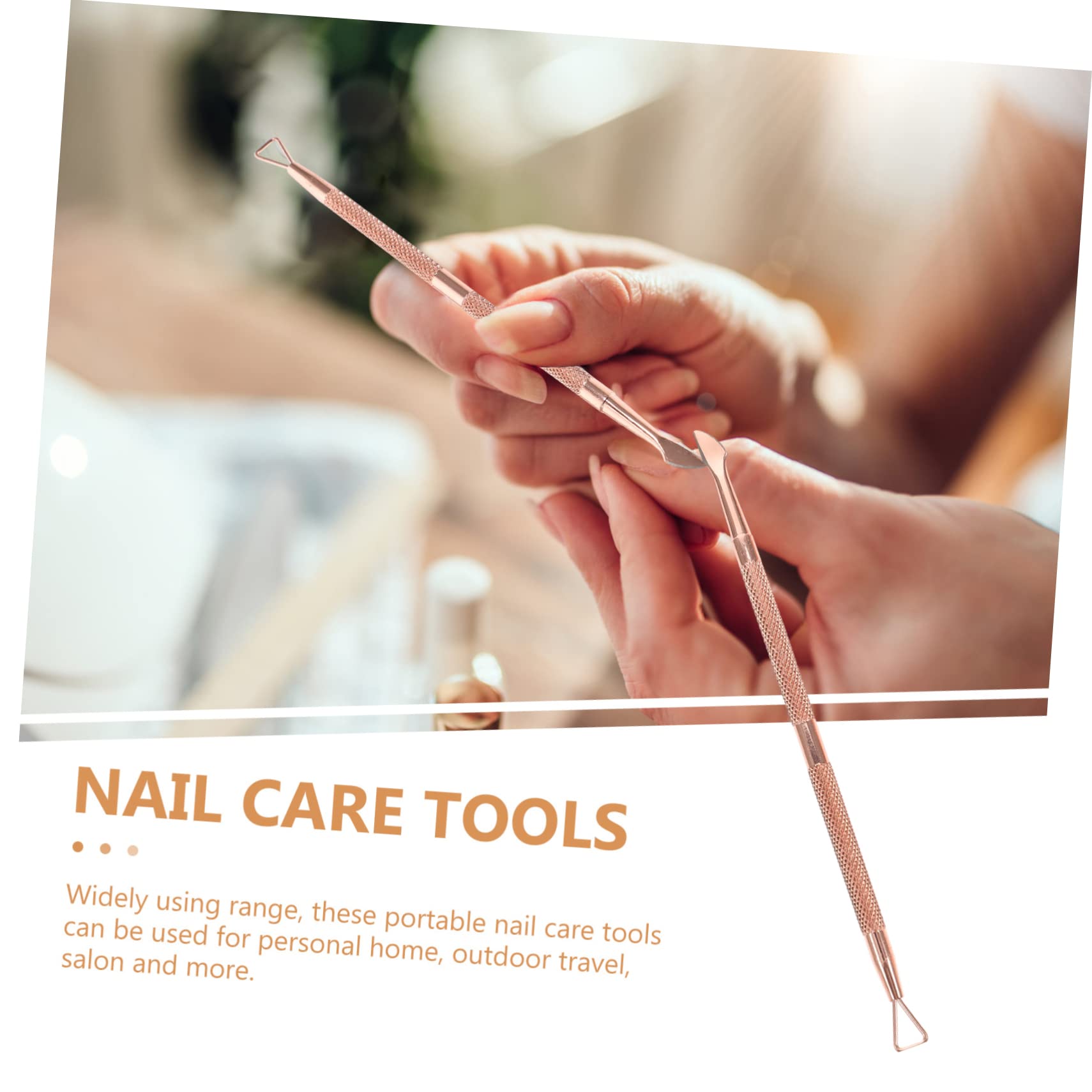 MUSISALY 2sets Cuticle Pusher Set for Nails Nail Art Tools Cuticle Nipper Professional Manicure Kit 2pcs*2