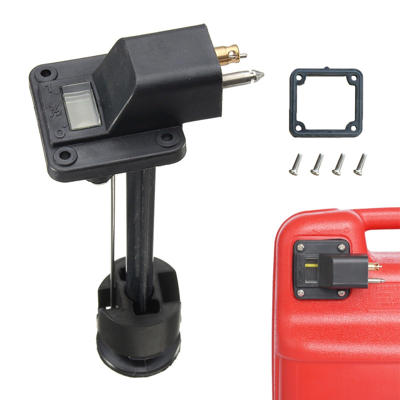 Raccordi per serbatoio barca, connettore per serbatoio barca pick-up W/misuratore carburante raccordo indicatore del carburante, ricambio per raccordi connettore per linea carburante motore