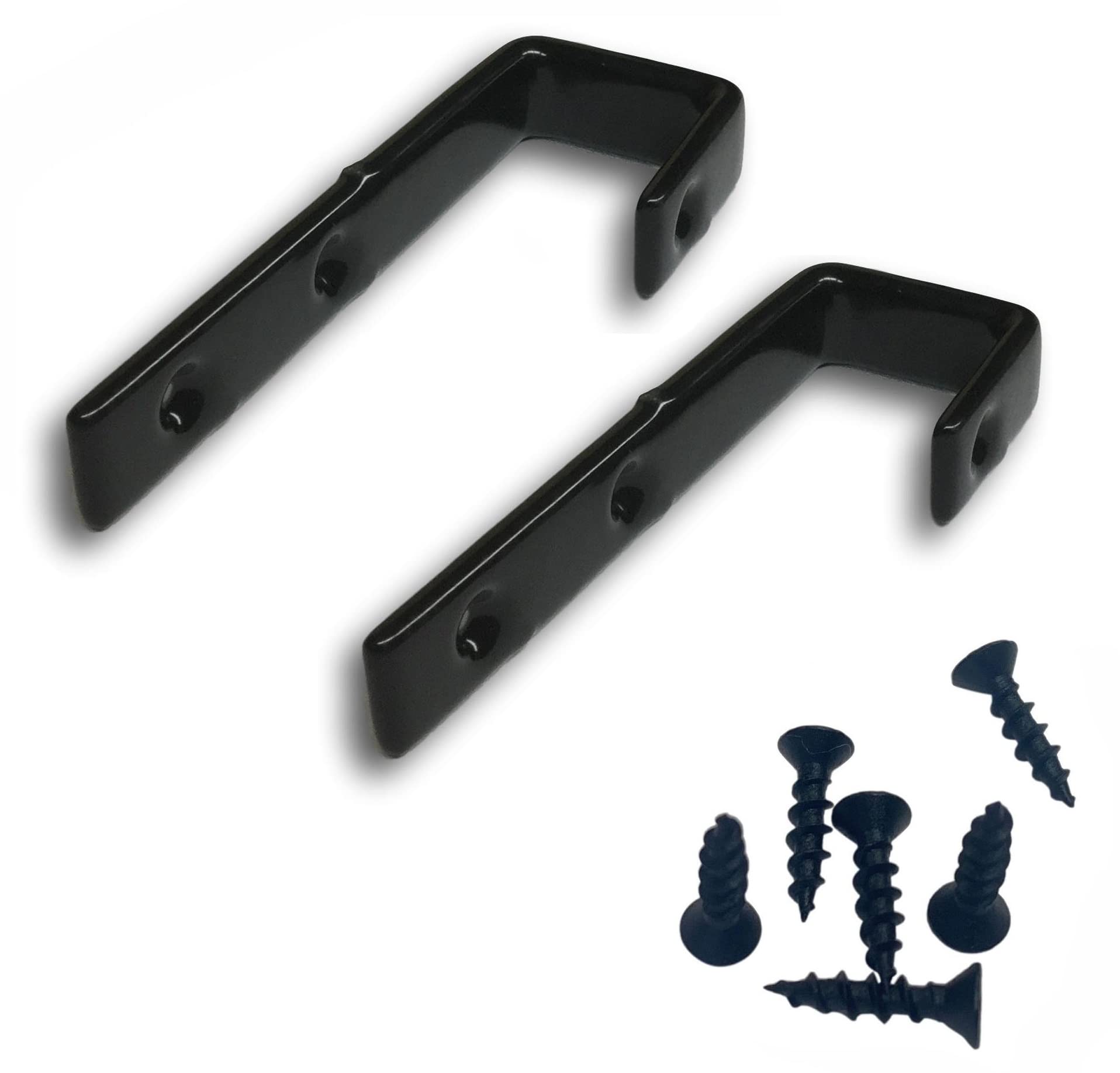 Elegent Upholstery Bunk Bed Ladder Hooks, 1" Inch Clearance, Vinyl Coated, Includes Screw Hardware - Set of 2-picture-25