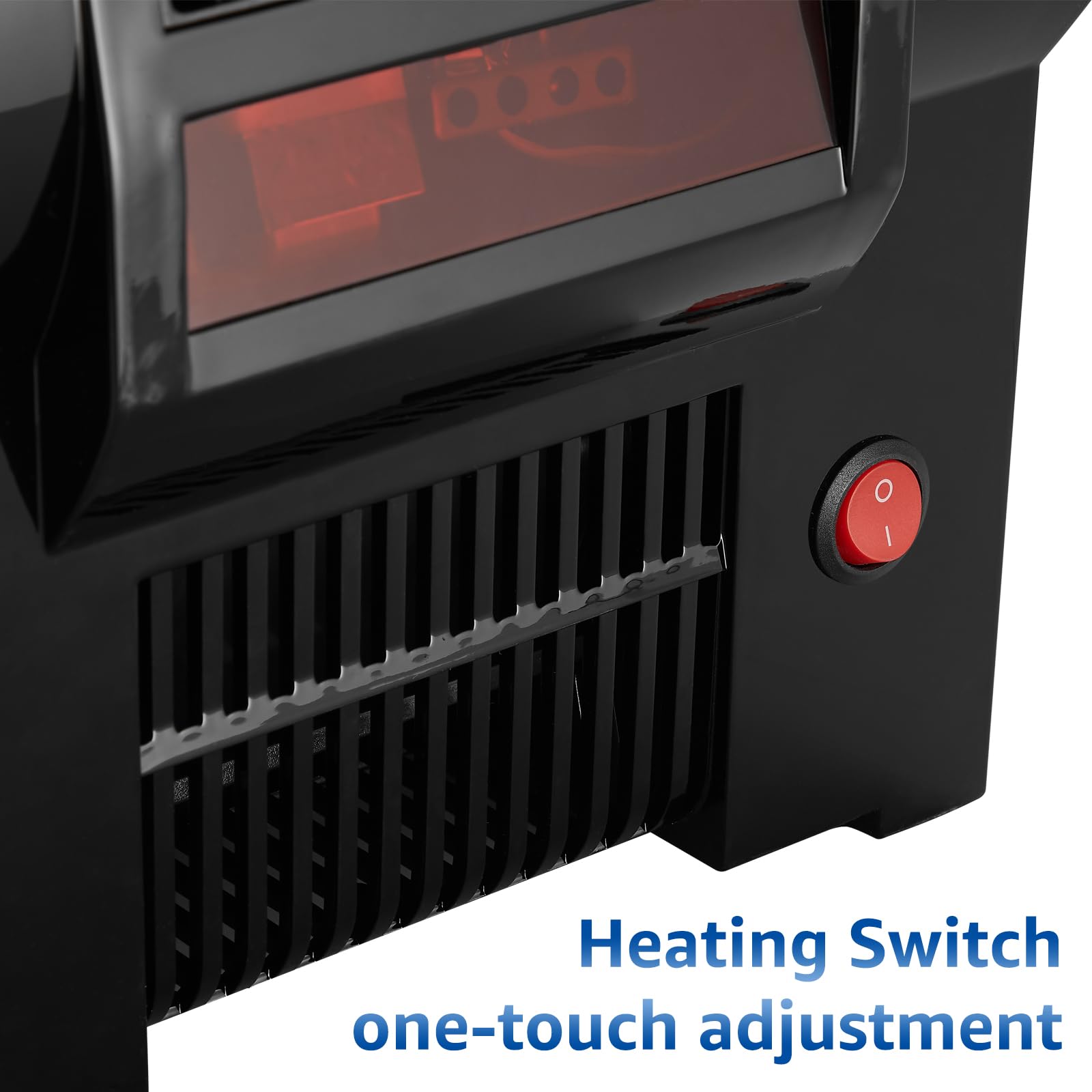 modunful Asciugamani Automatico con Sensore a Infrarossi per Bagno Casa, Basso Rumore 2000W Asciugamani Elettrico a Parete, Coperchio Compatto in ABS, Nero