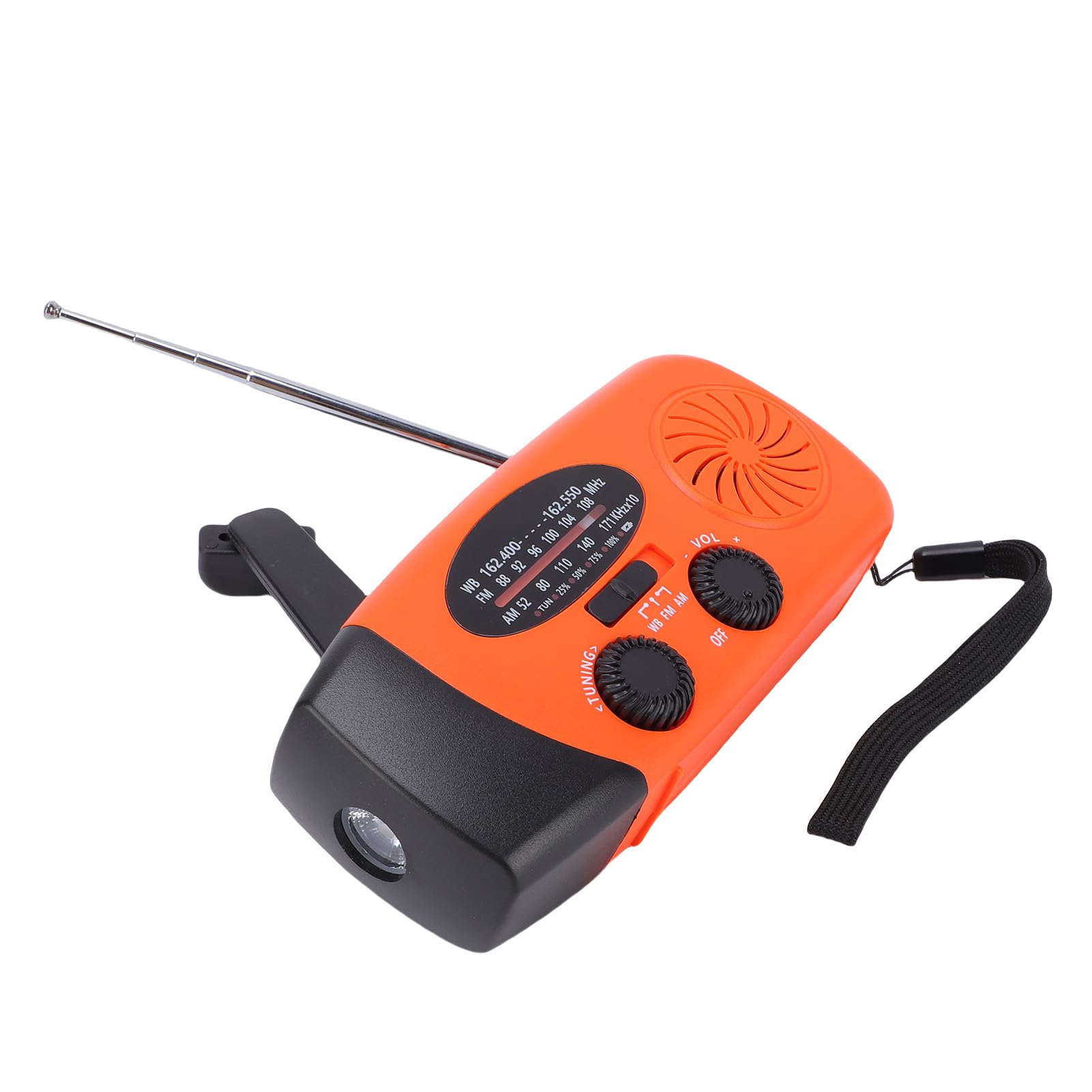 Radio Météo d'urgence 6000 MAh Solaire à Manivelle AM FM WB