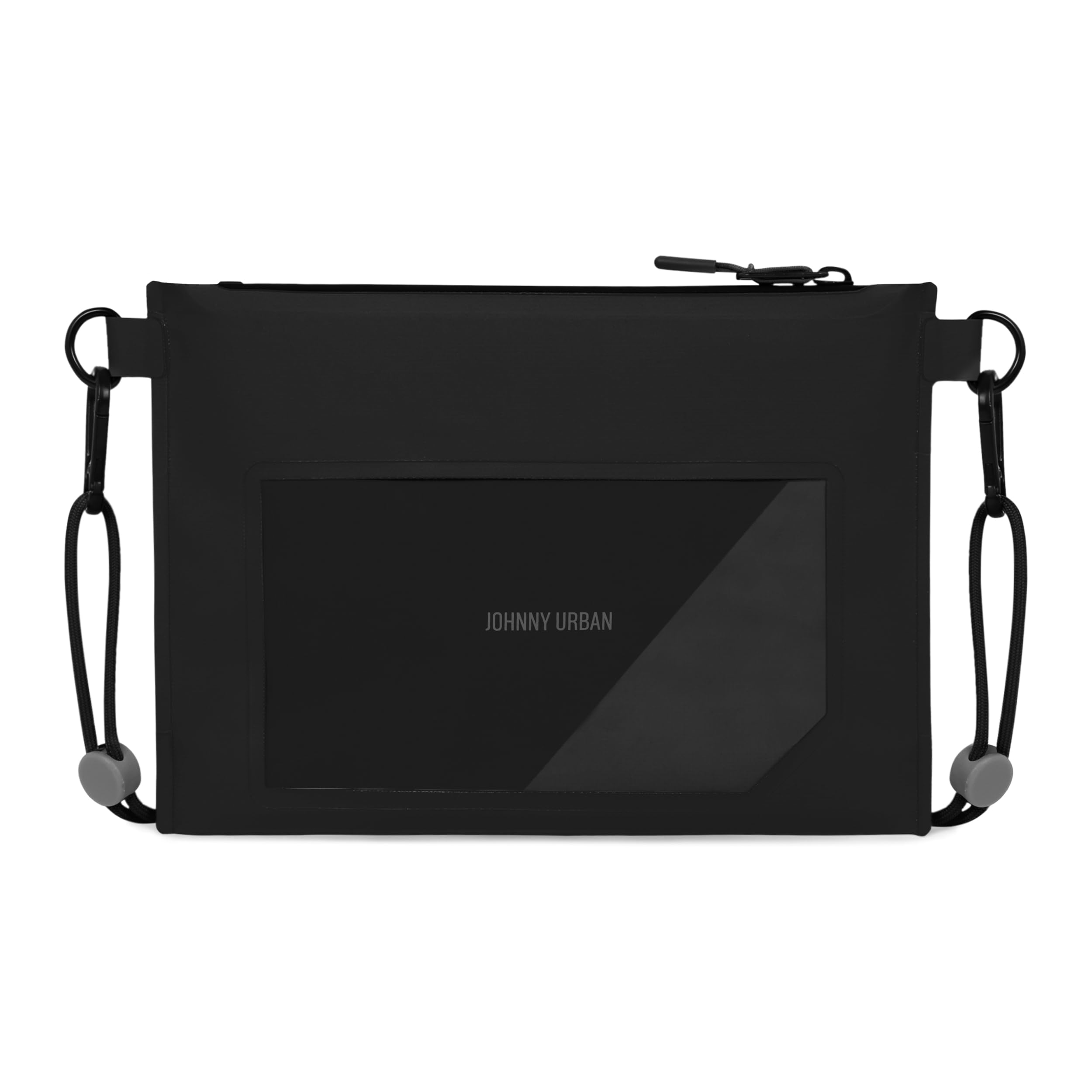 Johnny Urban Sacca Impermeabile Nero - Alfie - Sacca Stagna per Oggetti di Valore - Custodia Impermeabile per Celluare per Mare & Spiaggia - Borsa a Tracolla Subacquea - IPX6 Waterproof Dry Bag