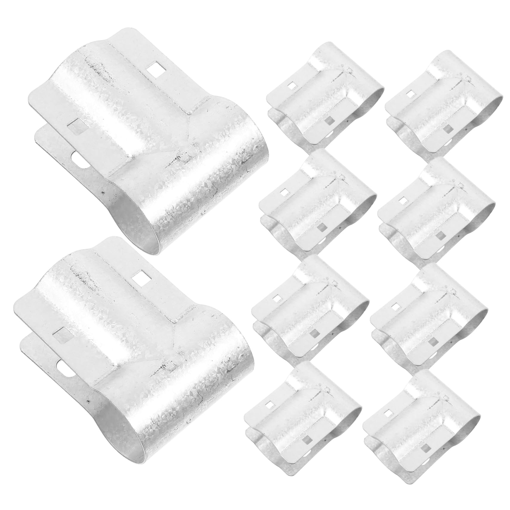 Colliers de serrage pour rails en acier durable Milisten pour raccordement de tubes rigides