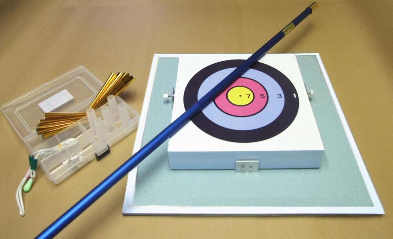 筒ブルー 吹き矢入門セット（TN-1000） 両面使える的!(筒1ｍ2段式)｜売上・人気ナンバーワン！商品